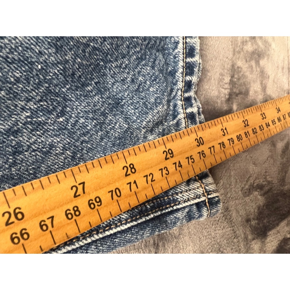 American Eagle Strigid Jeans Womens 18 Blue Excellent Distressed Straight Leg - Picture 6 of 11